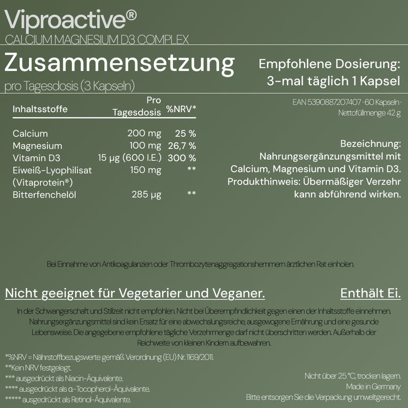 Viproactive® Calcium Magnesium D3 Complex – Ansicht 7